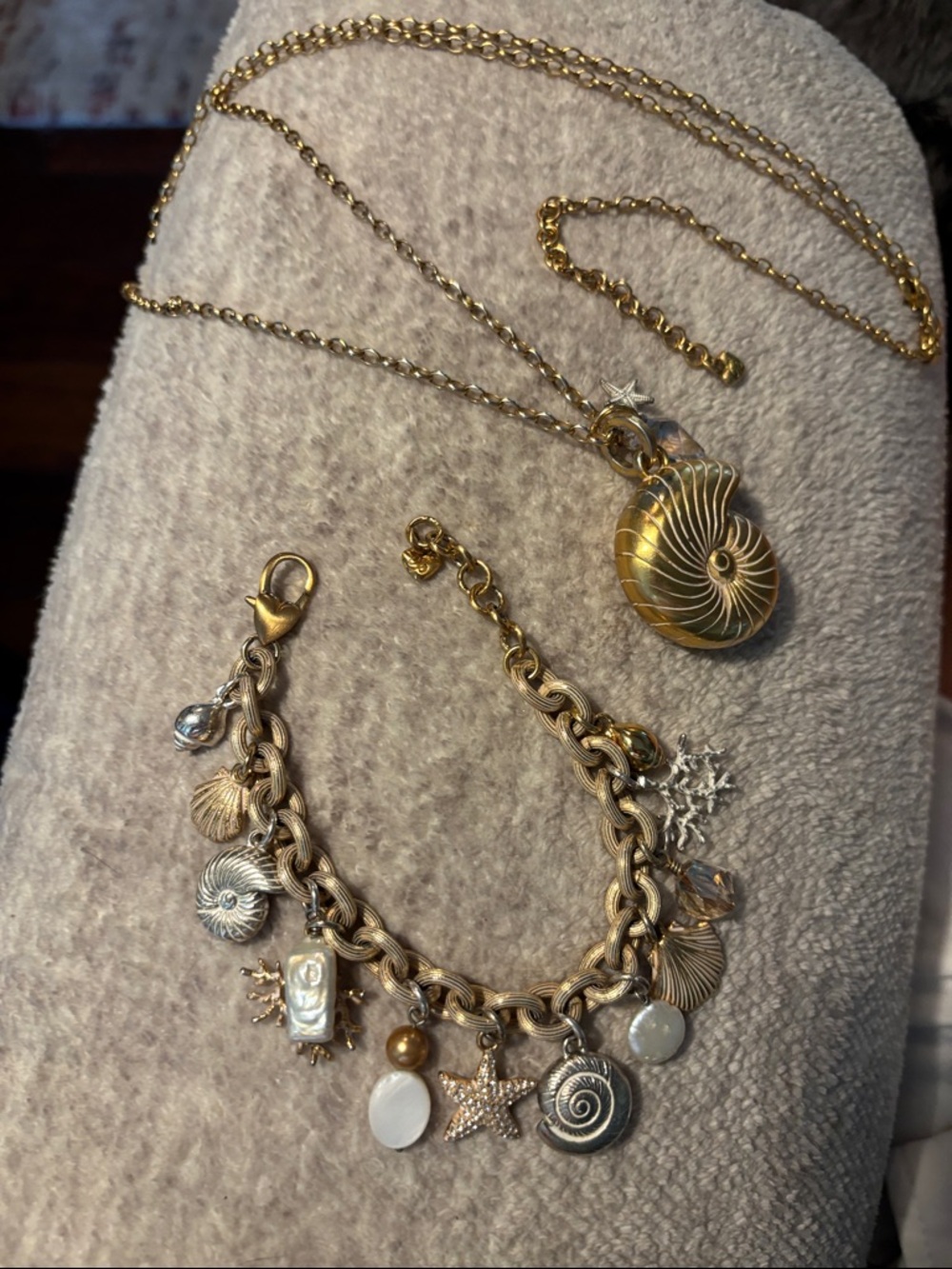 Brighton Gold and Silver Nautical Charm Bracelet. Worn twice.